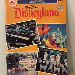 Vintage Disneyland Coloring Book 1983 monorail